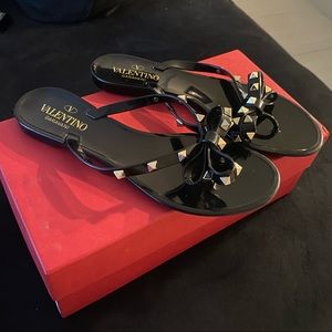 Valentino Rockstud Flip Flops